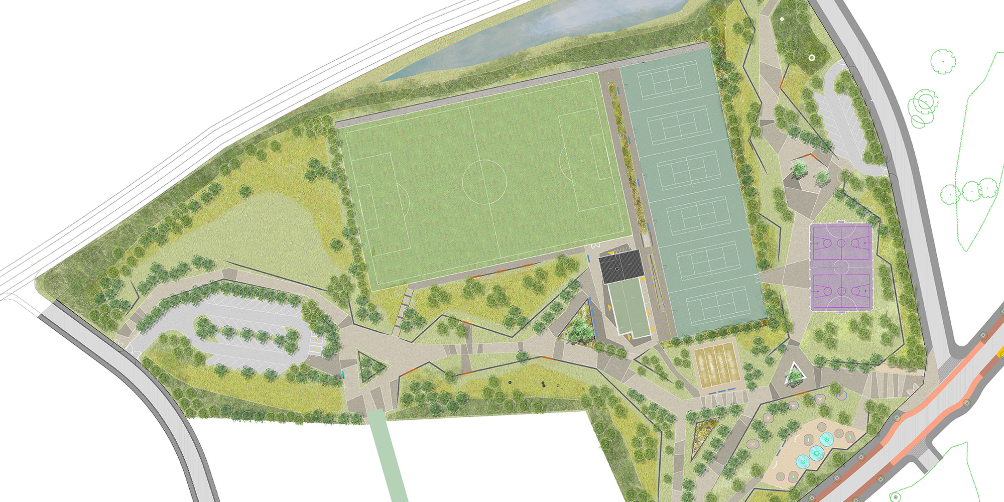 Beckett Park - Murray & Associates Landscape Architecture